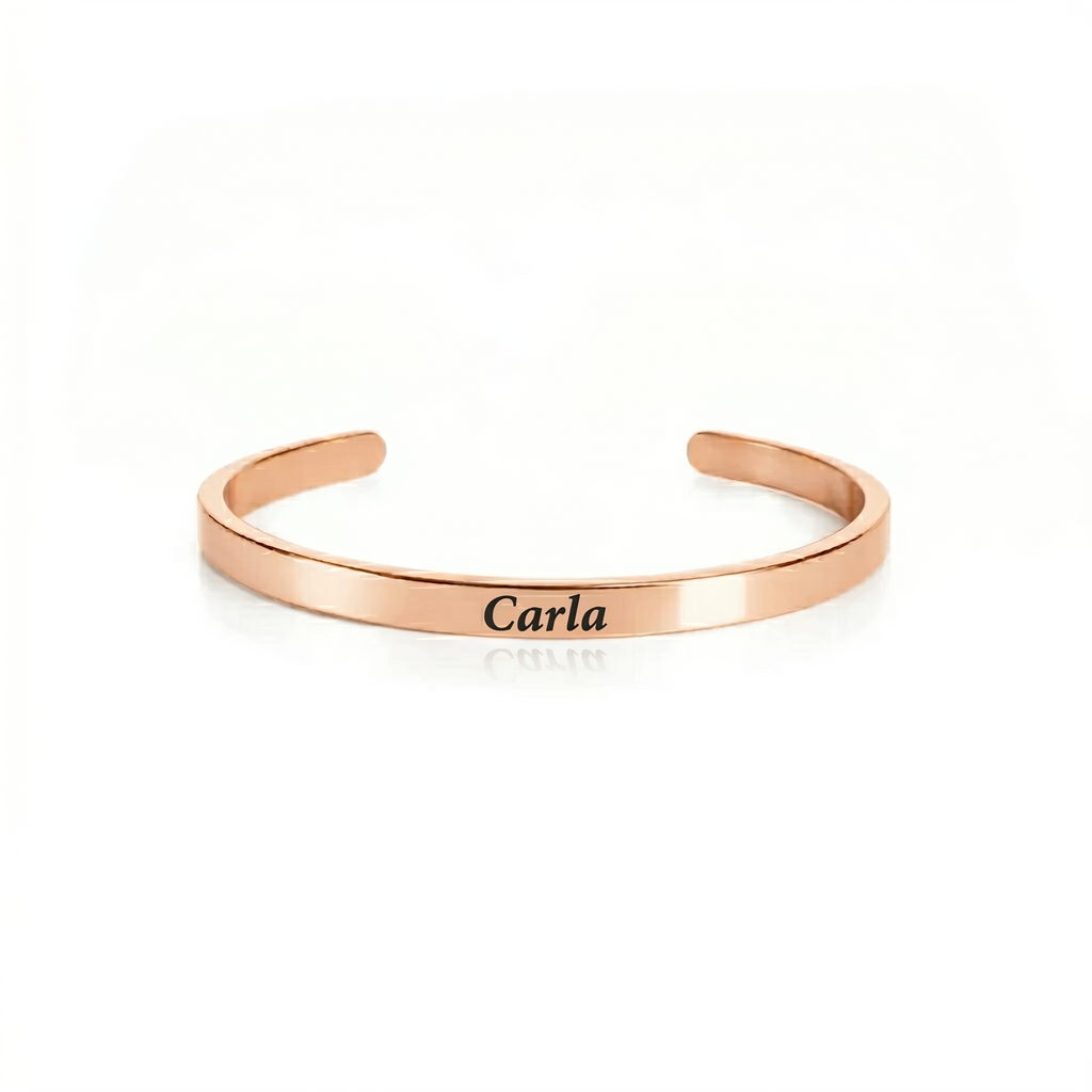 Pulsera Minimal Luxe –  Oro Rosa 6mm