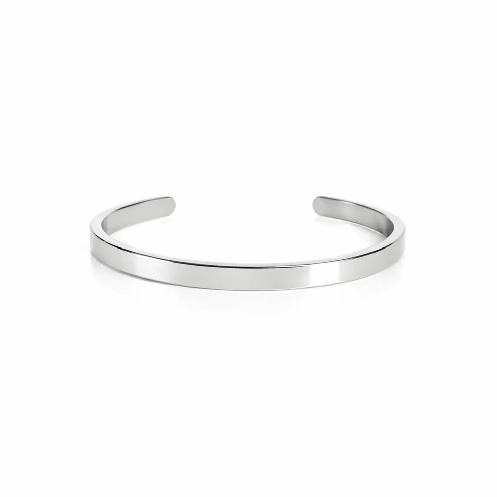 Pulsera Minimal Luxe –  Plateado 6mm
