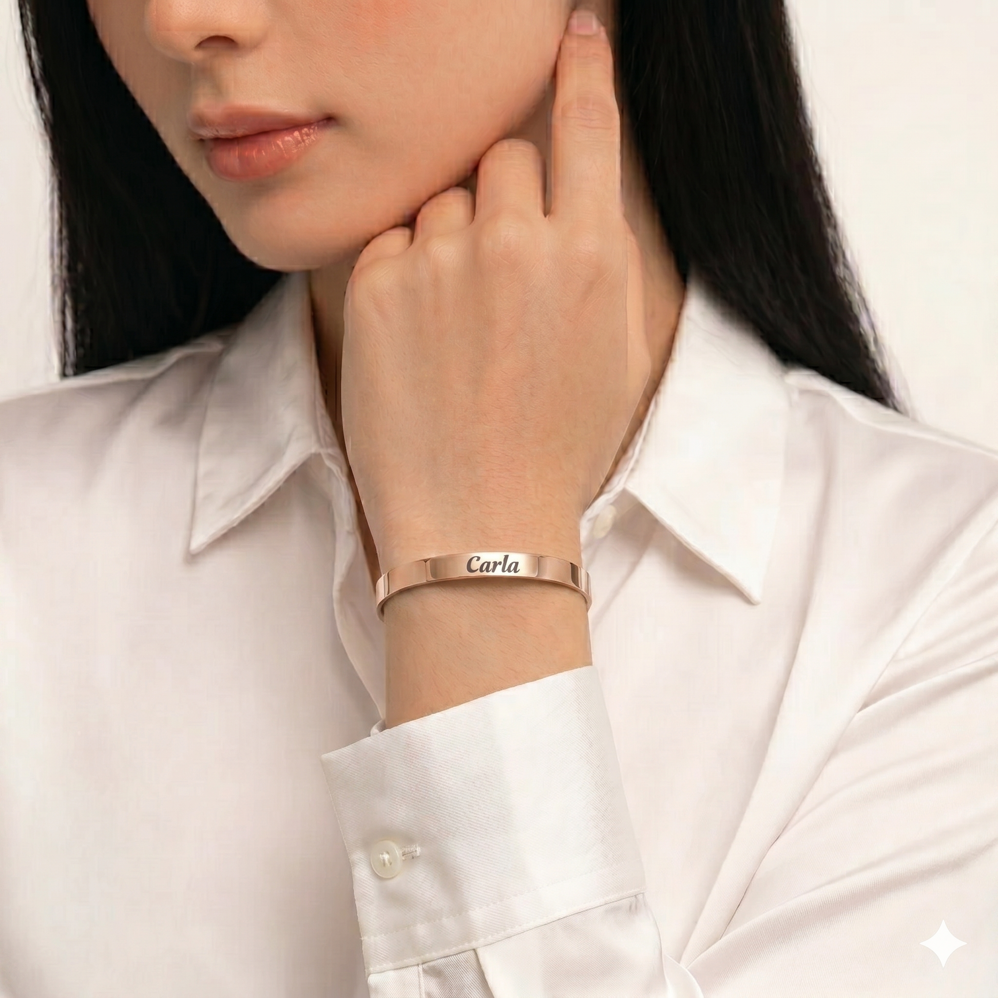 Pulsera Minimal Luxe –  Oro Rosa 6mm
