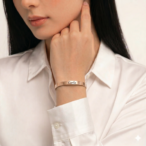 Pulsera Minimal Luxe –  Oro Rosa 6mm