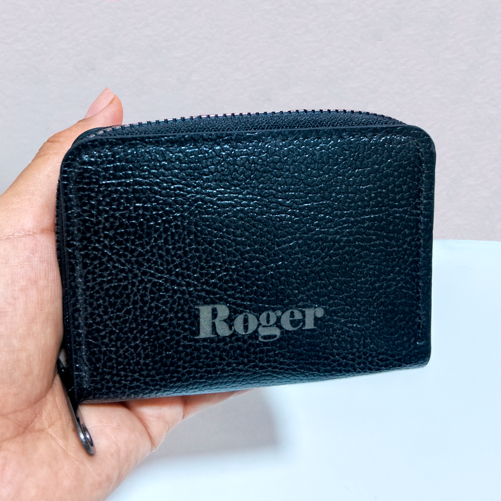 Porta Tarjetero Personalizado - Negro