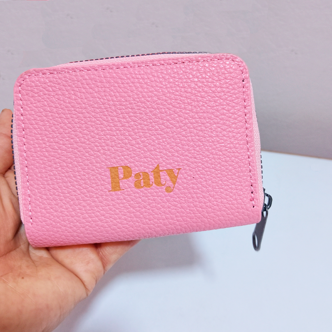 Porta Tarjetero Personalizado – Rosa
